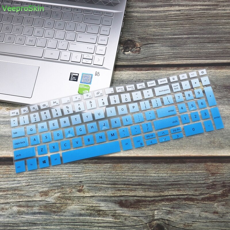 Laptop Keyboard Cover skin Protector for Dell Inspiron 15 3000 3501 3502 3505 3593, inspiron 15 5501 5502 5505 5508: fadeblue