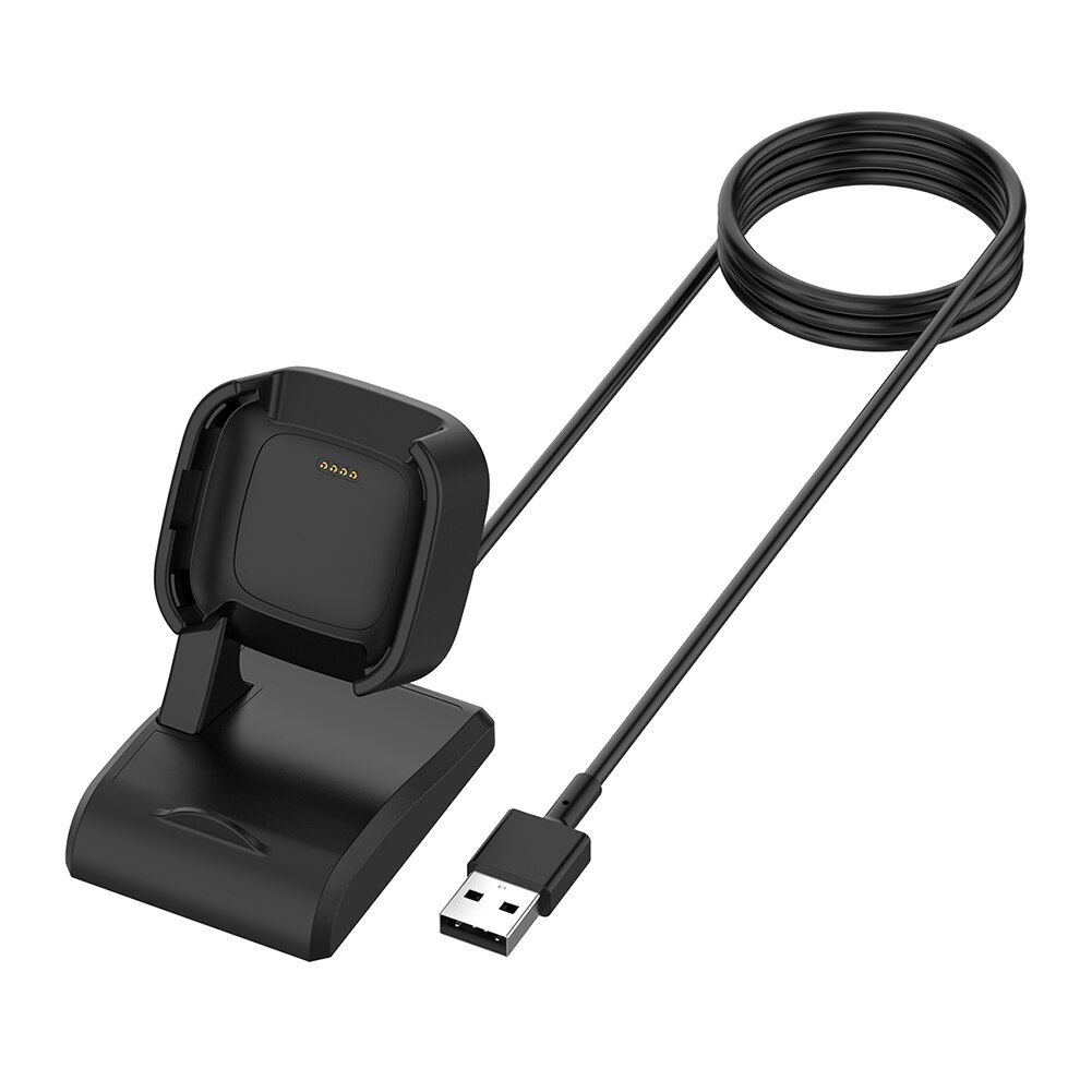 USB Fast Charger Dock Stand Cable Charging Cradle Watch Comfortable Element for Fitbit Versa 2 Smart Watch: Default Title