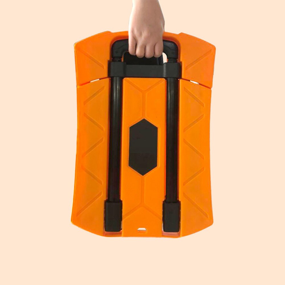 Remolque plano carro supermercado carro carga plástico silencioso remolque plano TC181201-1 plegable