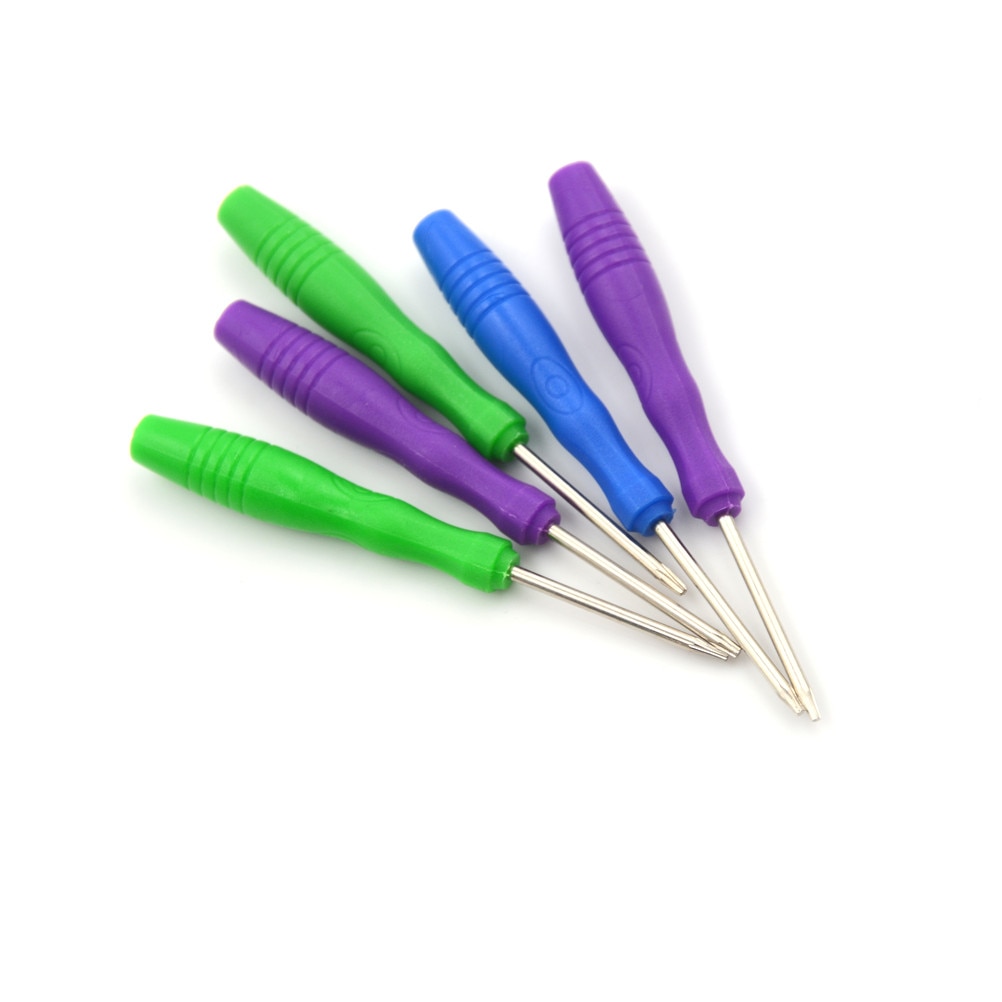 5x beveiligingsschroevendraaiers, sabotagebestendig gat reparatiegereedschap, schroevendraaier torx  t2 t3 t4 t5 t6