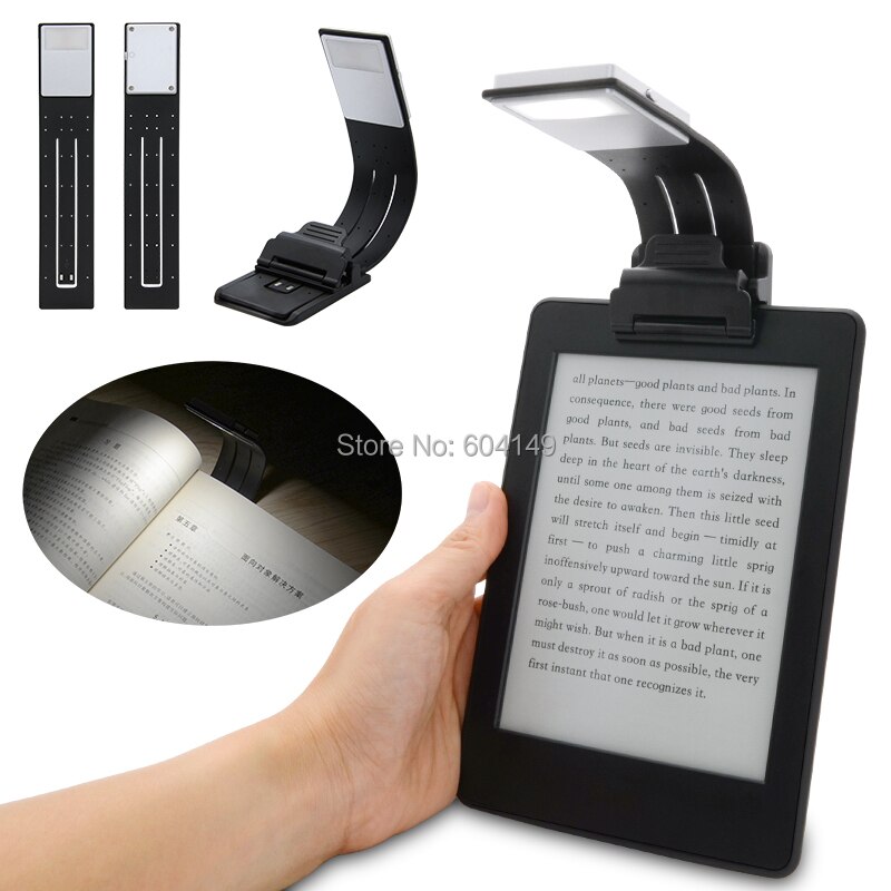 Oplaadbare E-Book Led Light Voor Kindle Papier Usb Led Power Bank Leeslamp 4 Intensiteiten Verlichting Flexibele E Lezen boek Licht