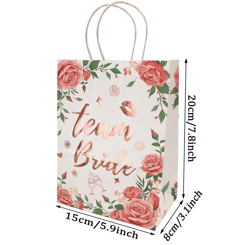 1 sac équipe mariée pour être papier Photo stand accessoires masque Photobooth Bachelorette poule fête nuptiale douche mariage décoration fournitures: WHITE