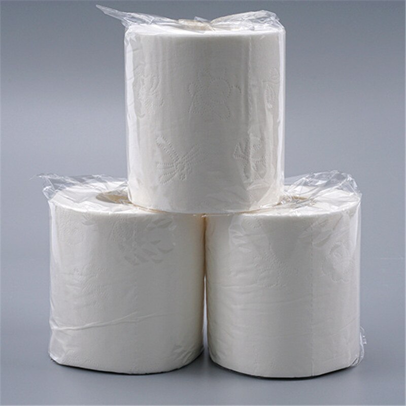 Rolo papel higiênico 4 camadas banheiro higiênico cozinha papel de limpeza de tecido