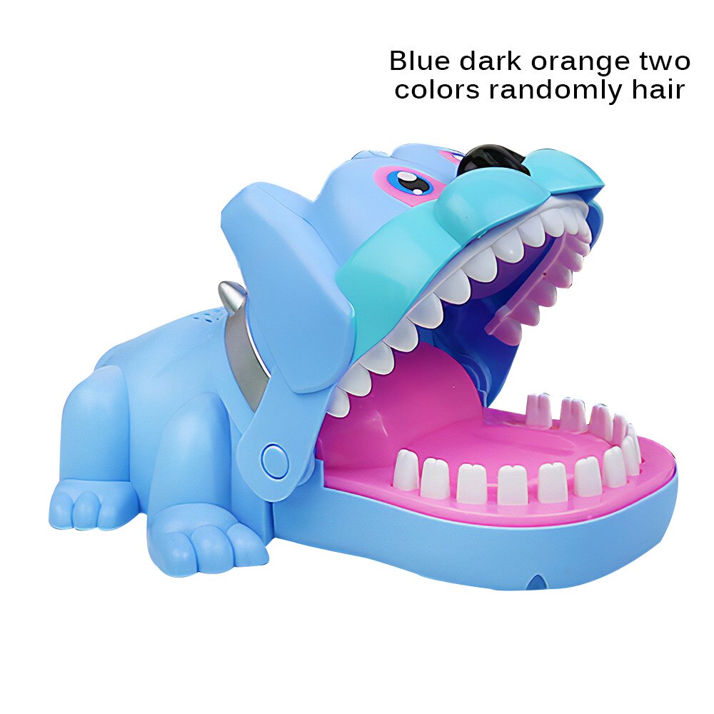 Mouth Dentist Bite Finger Toy Large Crocodile Pulling Teeth Bar Games Toys Kids Funny Toy For Children Kids Game Biting Finger: random dog