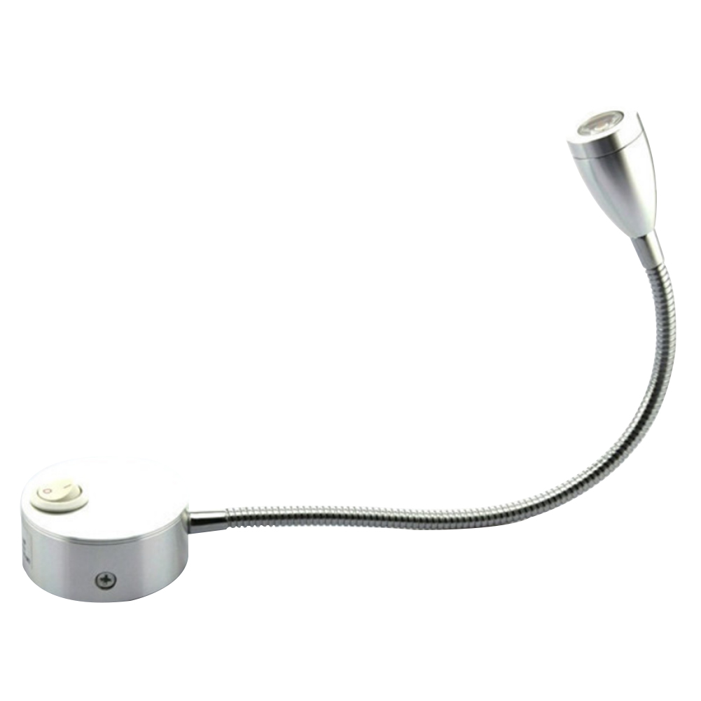 12V/3W LED 360 Degree Rotation Reading Light with on and off switch Eye Care For Caravan/Boat/Campervan/Mobile Home