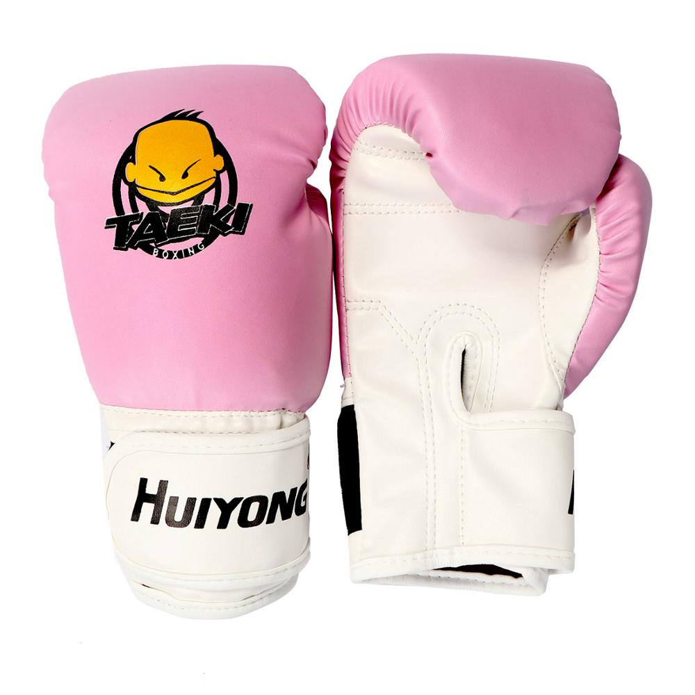 4 Oz enfants gants de boxe, rose belle poinçon mitaines MMA gants PU dessin animé Sparring Djzn gants d'entraînement pour l'âge 3-12 ans