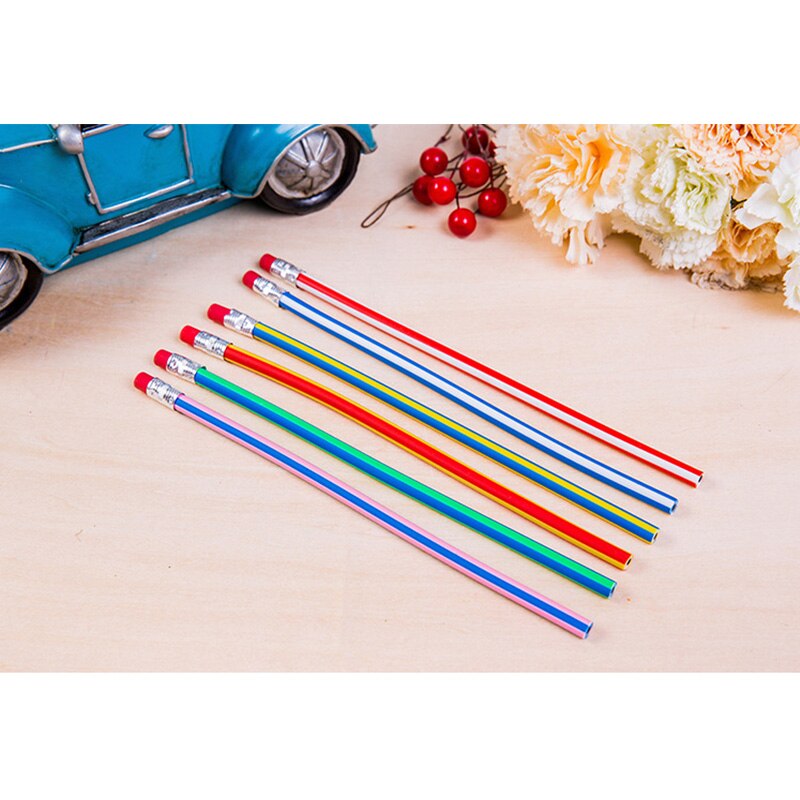 Bendable Pencil Flexible Bendy Soft Bending Pencils with Eraser Children Students Learn Stationery School Office Supplies