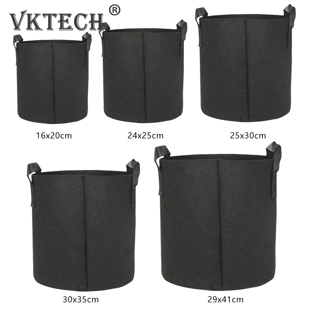 PE Tasche Kartoffel Anbau Pflanzen gewebte Filz Taschen Garten Töpfe Pflanzer Werkzeug Faltbare Speichern Lager Raum Für Kartoffeln Tomaten