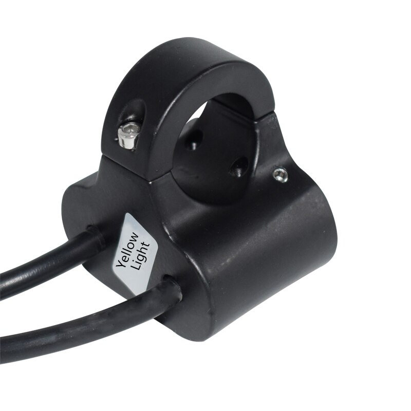 Aluminum 22mm 25mm Motorcycle Switches Headlight Hazard Brake Fog Light ON OFF Control Double Switch With Yellow Indicator Light