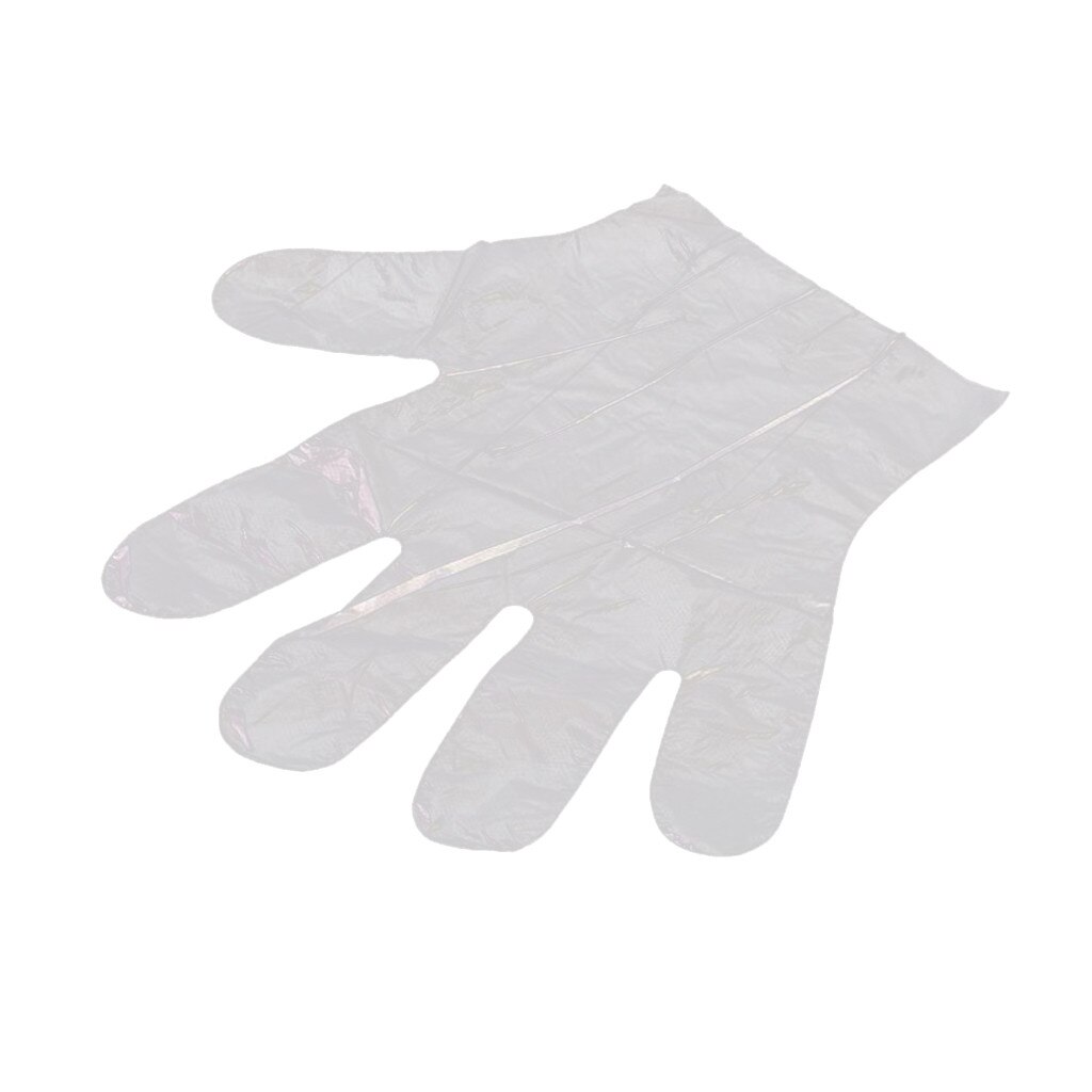 200/300/400pcs Plastic Disposable Gloves Restaurant Home Service Catering Hygiene transparent gloves guantes desechables @35: C 400pcs