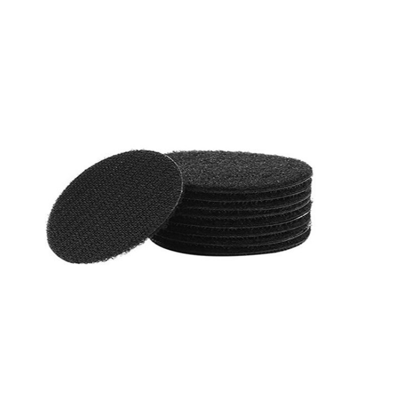 6mm Strong Self Adhesive Fastener Nylon Hook and Loop Tape Velcro Adhesive Tape for Bed Sheet Sofa Mat Carpet Anti Slip Mat: Black 5pairs