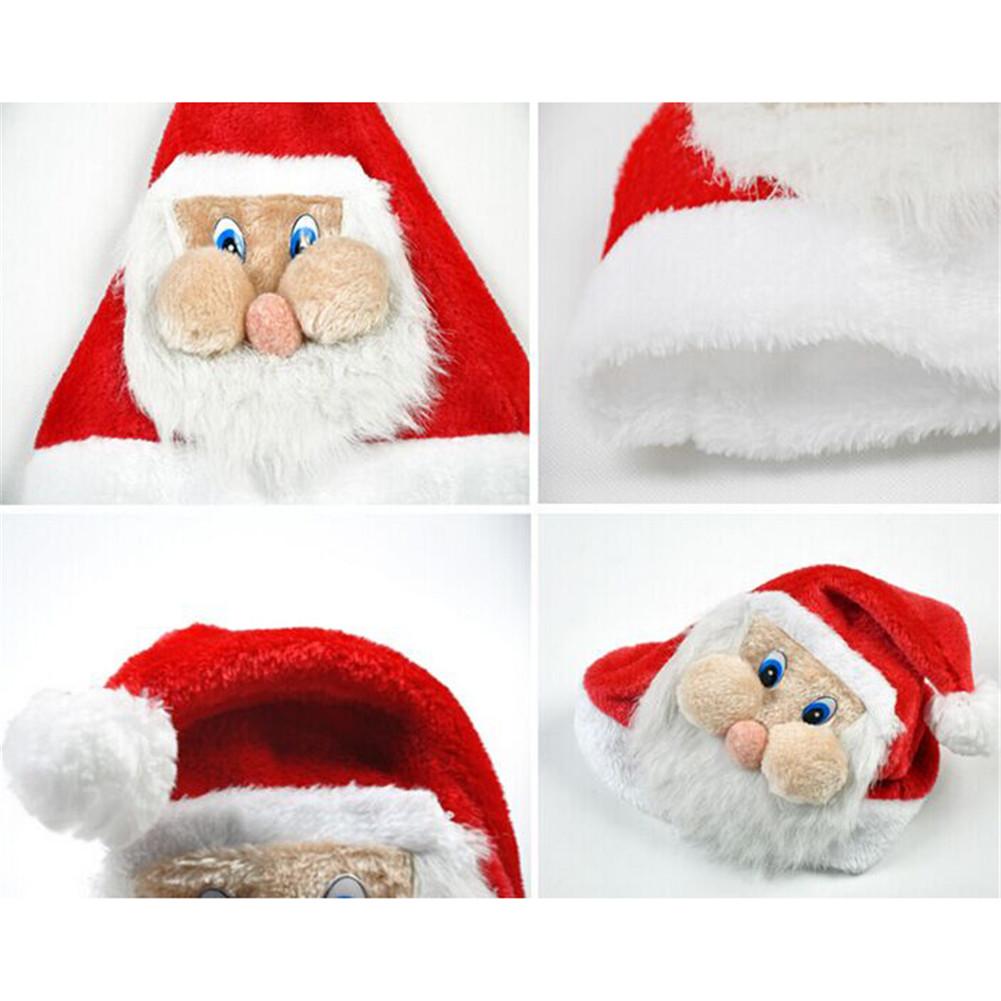 Christmas Hats Caps Santa Claus Xmas Cotton Cap Christmas Year Cap Merry Christmas Decoration