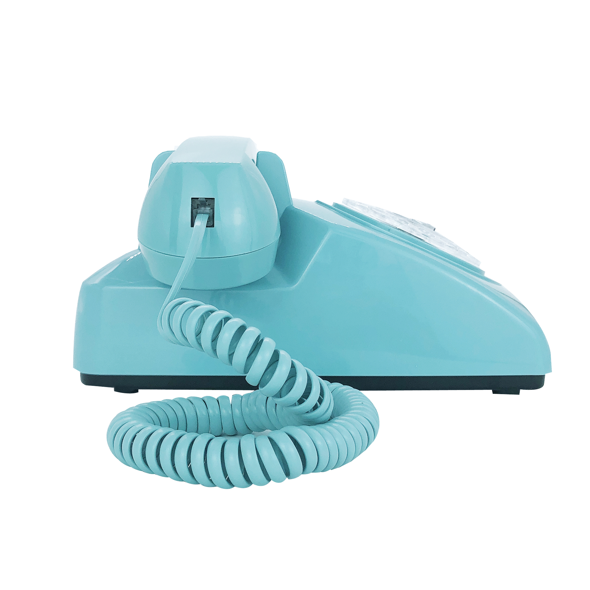 Téléphone classique rétro bleu Vintage à cadran rotatif, téléphone fixe mains libres pour la maison/le bureau/l&#39;hôtel, téléphones anciens pour Senior