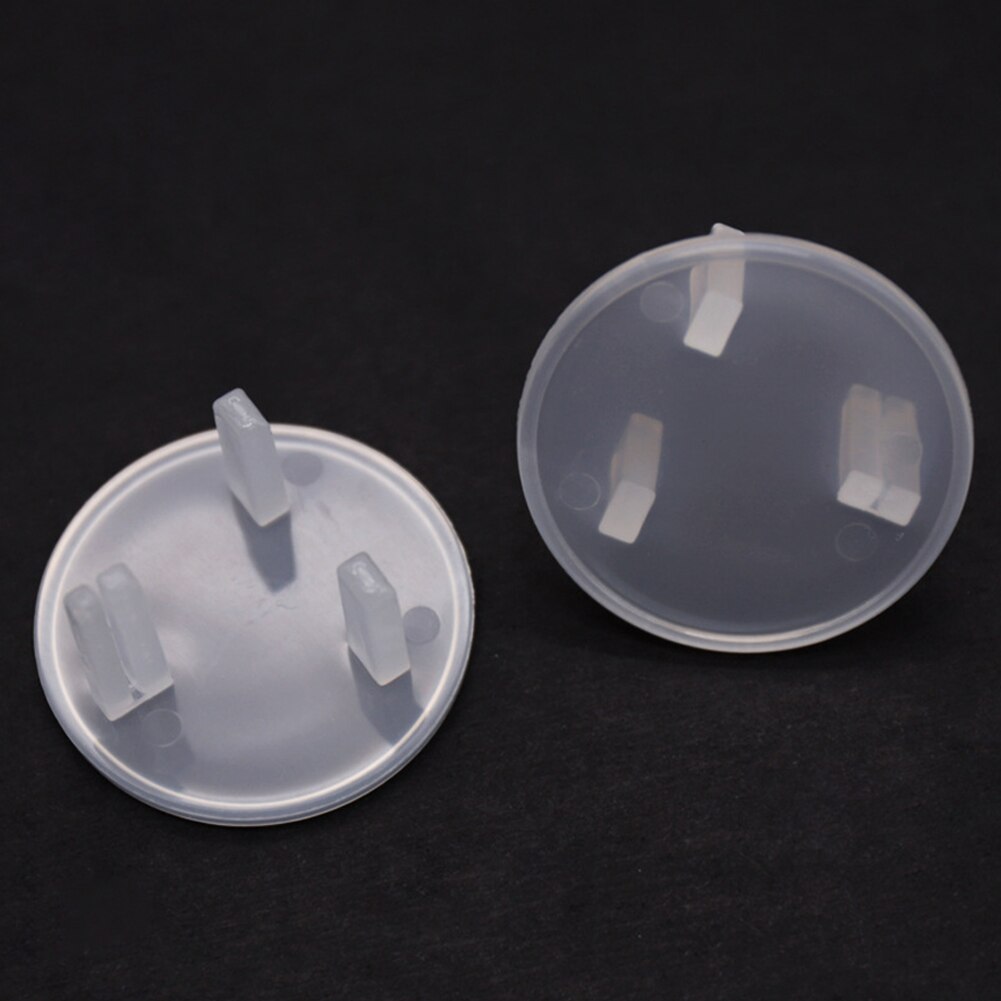 20 pçs plug protector anti choque elétrico reino unido para crianças do bebê tampas de segurança guarda tomada elétrica cobre: Transparent
