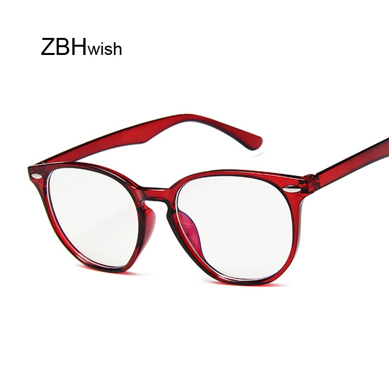 Gafas transparentes con monturas de óptica falsa para mujer, lentes transparentes para miopía, gafas para ordenador