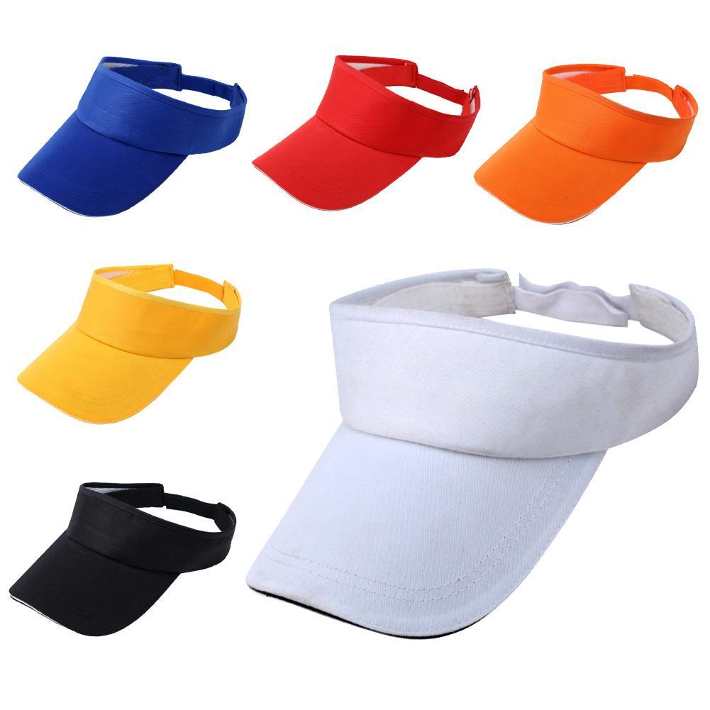 Women Men Adjustable Half-Head Sun Protection Visor Baseball Golf Sports Hat Baseball Cap Hat for Solid Color Caps tool