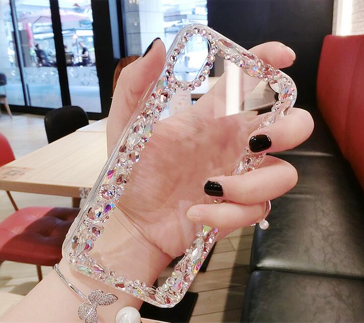 Luxury Funds Capa Bling Diamond Rhinestone Crystal Clear Soft Case Cover For iPhone11 12 pro max X XS MAX XR 8 7 6 Plus 5S Coque: For iphone11 pro max