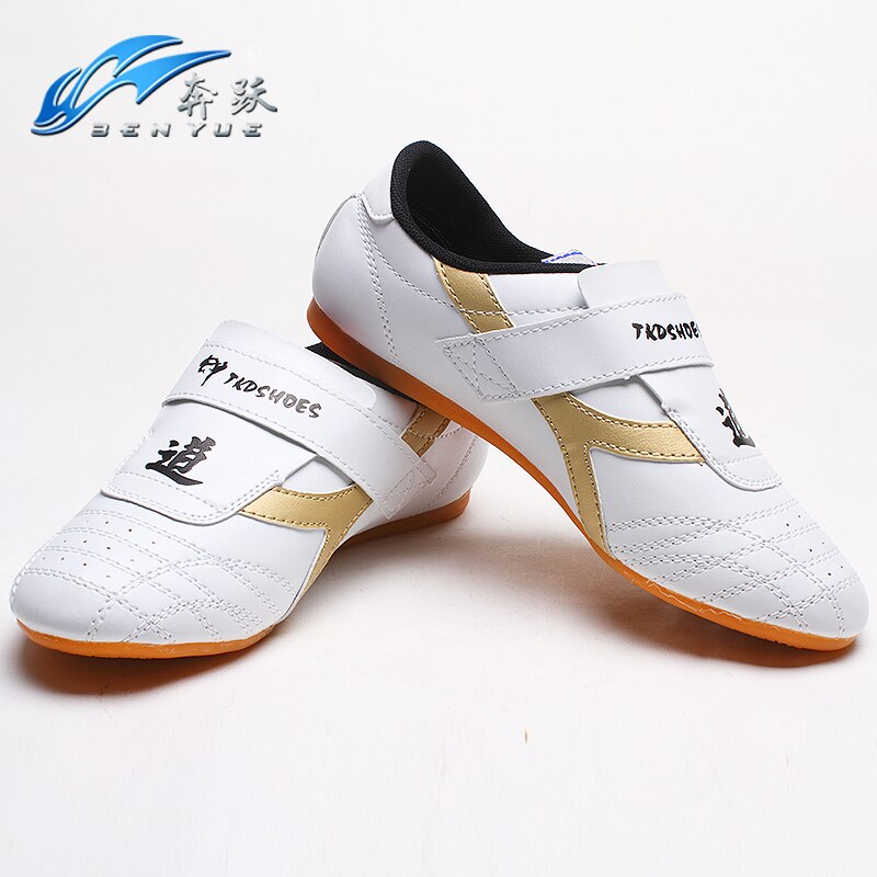 2017cheap Child sneaker PU leather Taekwondo Shoes soft sole breathable Martial Arts Training shoes karate Comfortable WTF shoe