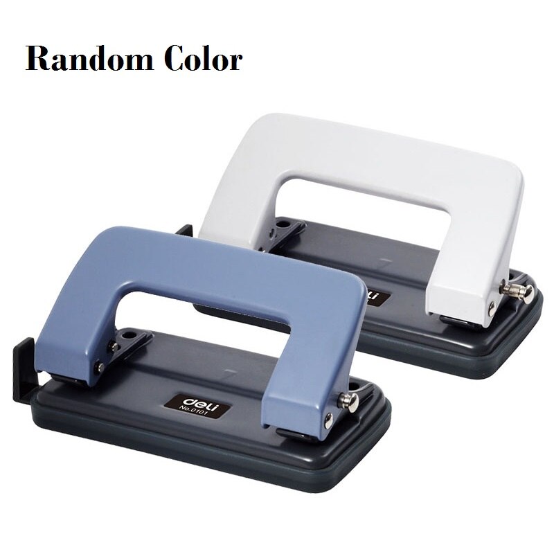 2-gat Punch Handmatig Mini Paper Punch Bureau Tool Desktop Duurzame Metalen Constructie, 10-vel Capaciteit, Willekeurige Kleur