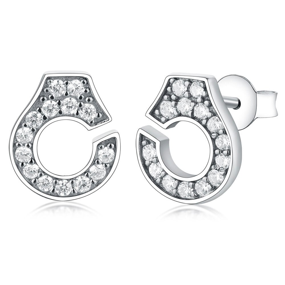 Francia famoso pendientes auténtica Plata de Ley 925 aretes de esposas para las mujeres boucles d'oreilles menottes argent