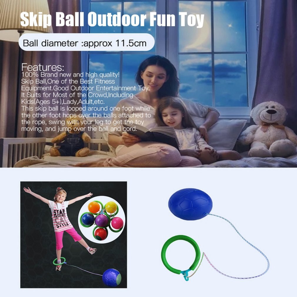 6 färger hoppa boll utomhus kul leksak bollar klassisk hoppa leksak fitness utrustning leksak uppmuntra barn att träna