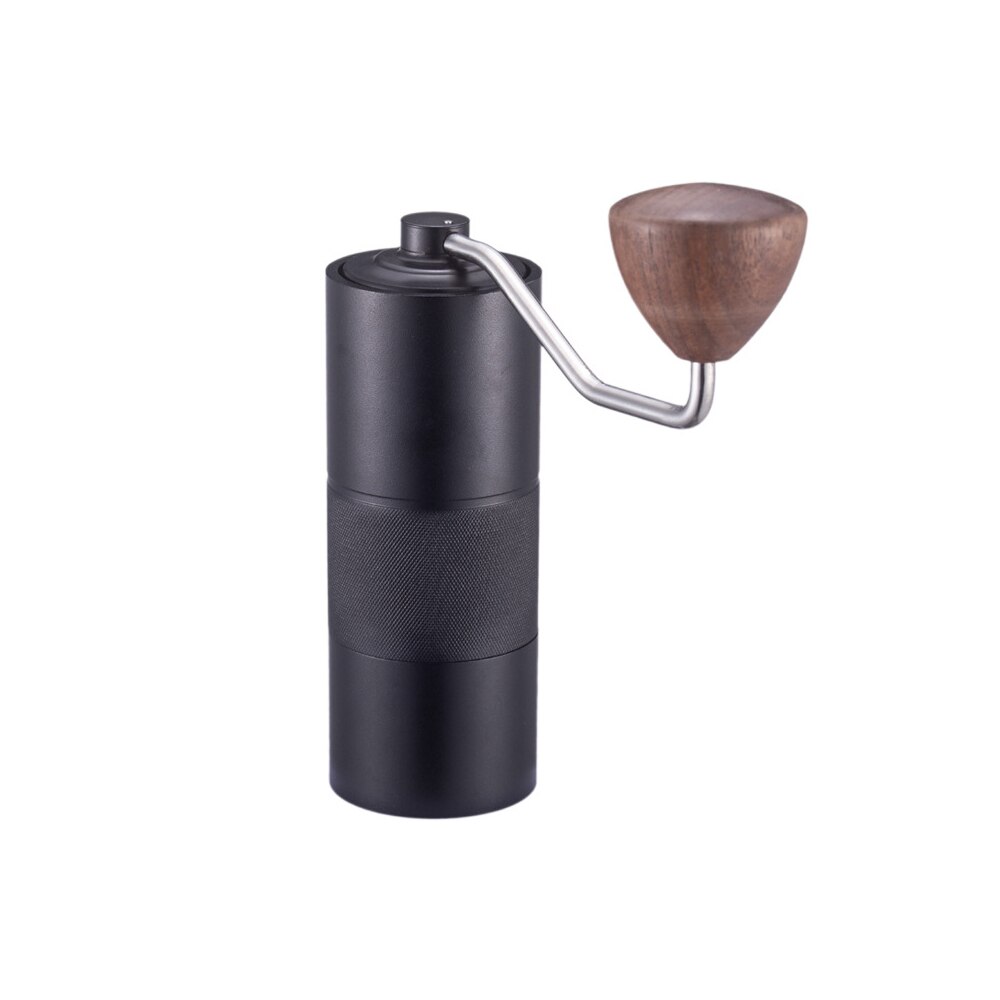 Hand crank bean grinder coffee bean grinder portable coffee machine home manual grinder stainless steel grinding core: Black