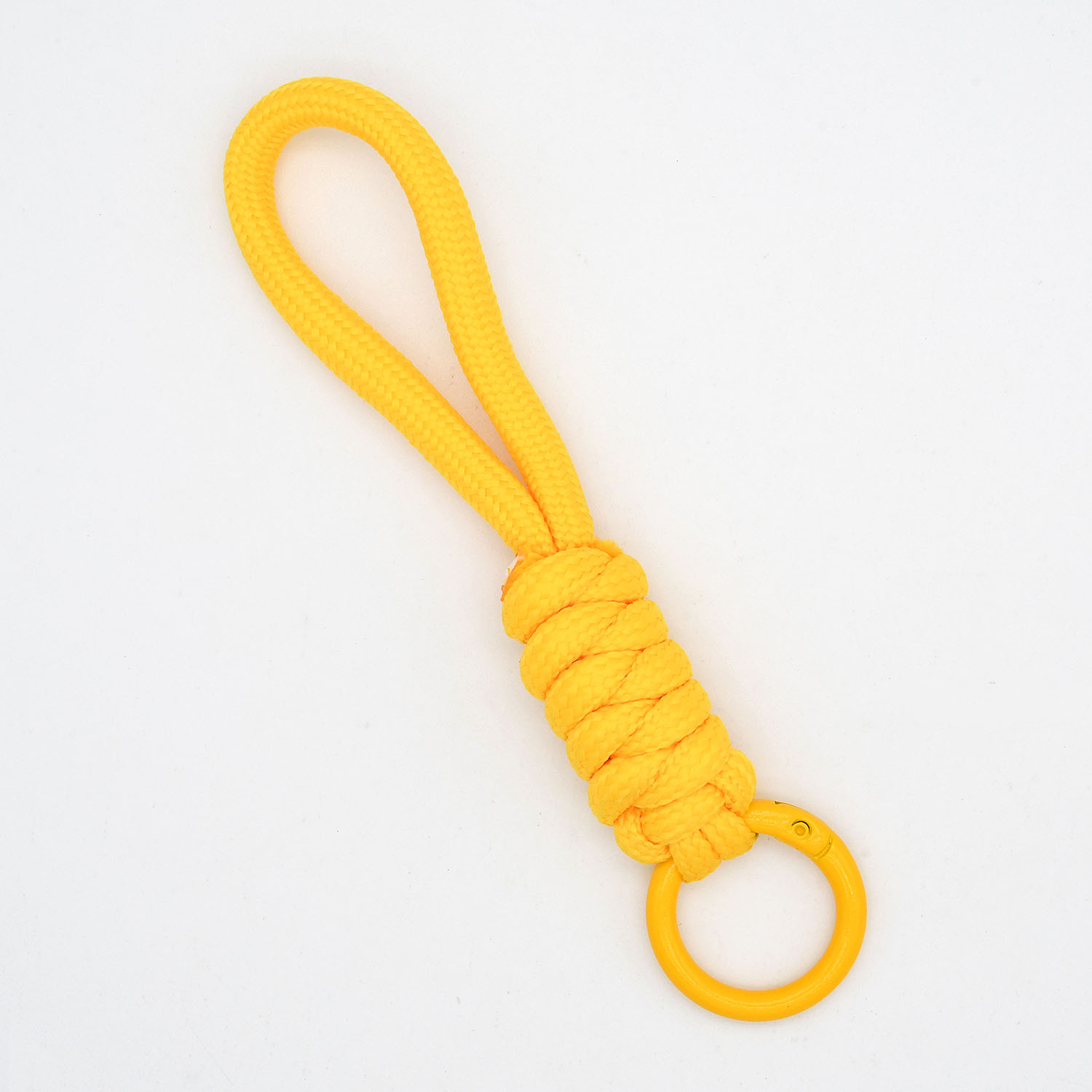 LLavero de cordón trenzado para funda de teléfono para mujer, correa de cuerda con nudo antipérdida, llaveros de coche, accesorios DIY, llavero de: Verde / Blanco