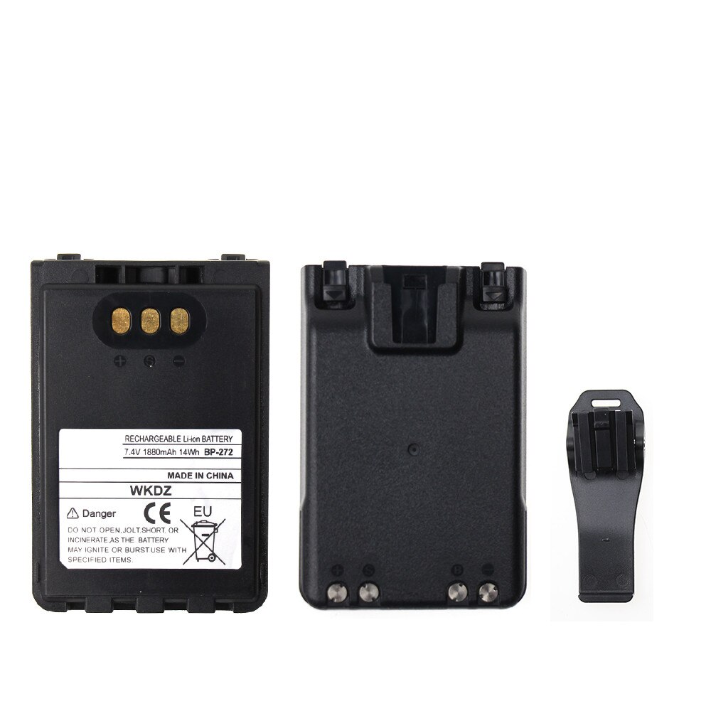 BP272 Replacement Battery 1880mAh for Icom IC-31A/31E/51A/51E Radios + Belt Clip