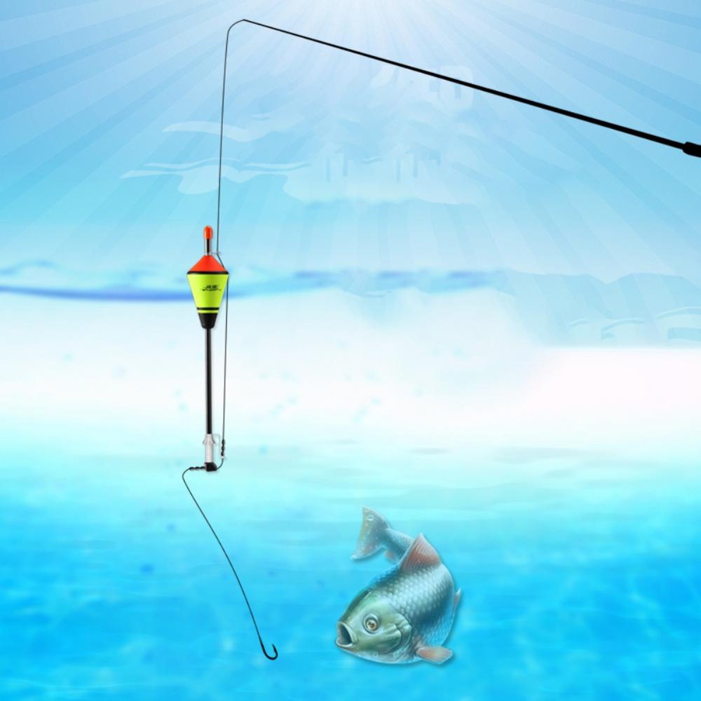 Flotador automático portátil para pesca de Río y Lago, conjunto de acero inoxidable para pesca de carpa, boya Vertical, dispositivo de alarma para mordedura