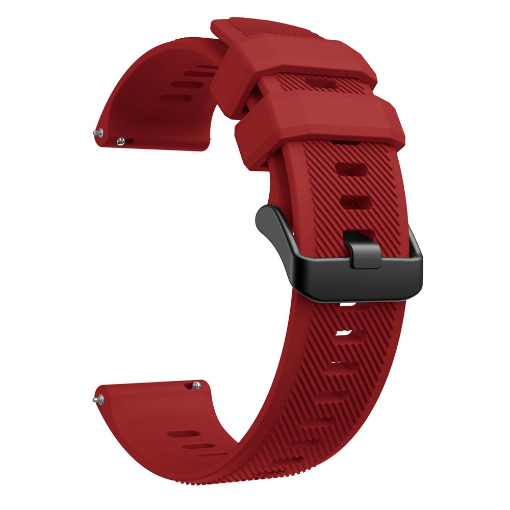 Voor Huami Amazfit GTR2 2e Gtr 47Mm Strap / Amazfit Stratos 2 3 Quick Release Siliconen Band Armband Horlogebanden polsband Correa: Crimson