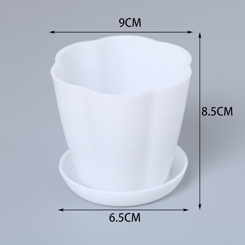 Imitation Ceramic Plastic Flower Plants Pots Thicken Succulents Nursery Garden Planter Home Office Decorative Crafts: A1
