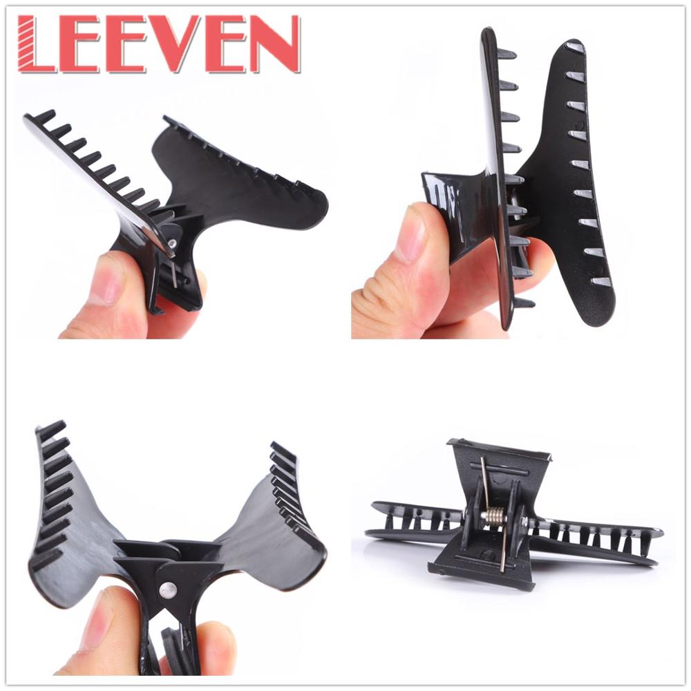 Leeven Mode 12 Stks/pak Vlinder Haar Clips Antislip Chic Styling Poot Haar Clip Kappers Tool Voor Dames En meisjes