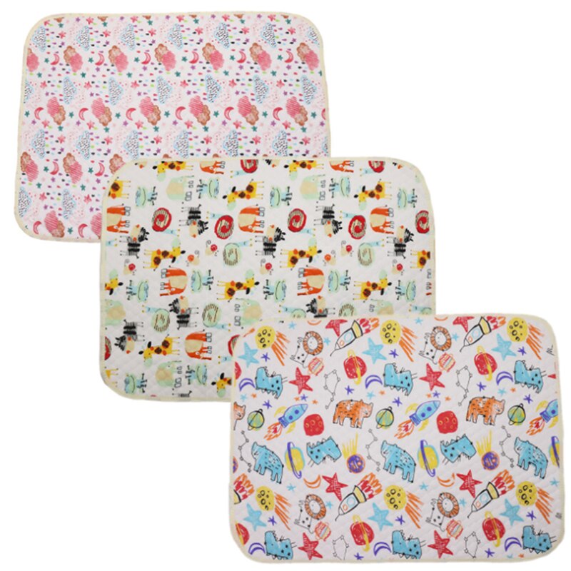 Baby Nappy Changing Pad Cotton Ecologic Diaper Changing Table Cartoon Baby Waterproof Mattress Bed Sheet Infant Change Mat Cover