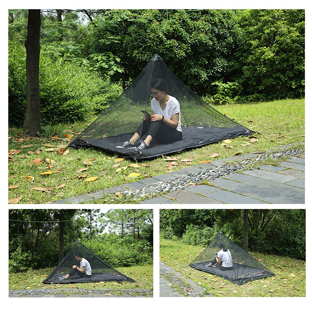 Single Instant Mosquito Net Camping Tent for Outdoors Beach Hiking Travel