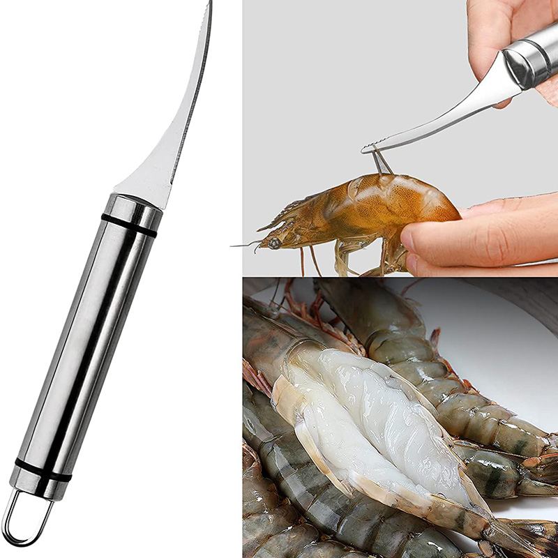 Garnalen Deveiner Tool Garnalen Dunschiller Garnalen Draad Mes Pad Vis Kreeft Schoner Schillen Garnalen Buitenste Shell Deveins