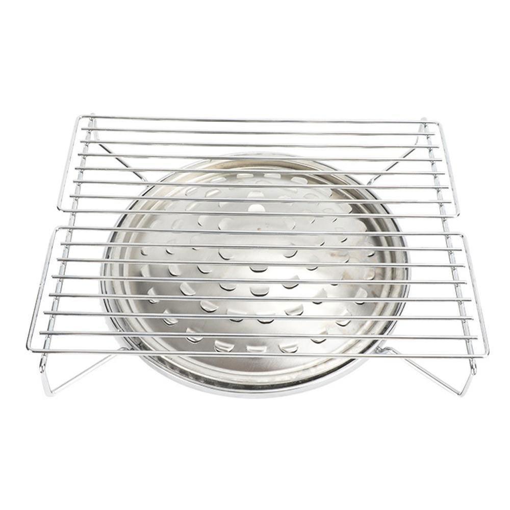 Mini Family Party Barbecue Grill Outdoor Stainless Steel Portable Folding Barbecue Grill Garden Rack Lightweight Kitchen Tools: Default Title