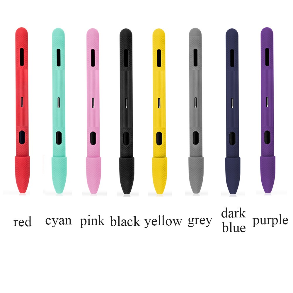 1PC Candy Kleur Soft Silicone Case Nib Cover Mouwen Wrap Houder Non Slip Beschermende Huid Voor Samsung Galaxy Tab s4 Pen