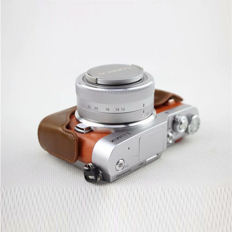 PU Camera Leather Case Cover Voor Panasonic Lumix DC-GF10 GF9 GF8 GF7 GX900 GX950 GX850 GX800 Camera Tas Met Schouder band