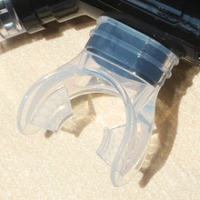 Embout buccal en silicone Transparent pour plongée sous-marine, régulateur à 2 têtes, apnée