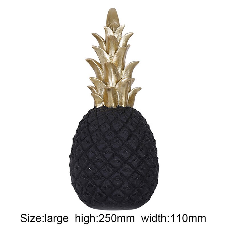 Nordique INS doré ananas décoration salon meuble TV bureau décoration maison accessoires chambre meubles: Large black