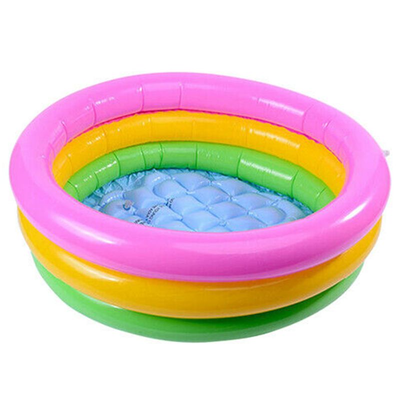 Oppustelig swimmingpool badekar fiskedam sandlegetøj indendørs udendørs til baby børn leger: B