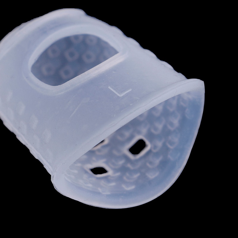 4Pcs Playing guitar finger pain protection cover Guitar Fingertip Thumb Protectors Silicone Finger Picks Guards Protection