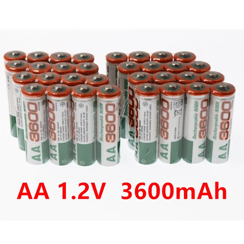 Ni-Mh Aa 1.2V Aaa 3600Mah Alkaline Oplaadbare Batterij MP3 Zaklamp Speelgoed Horloge Speler Vervanging