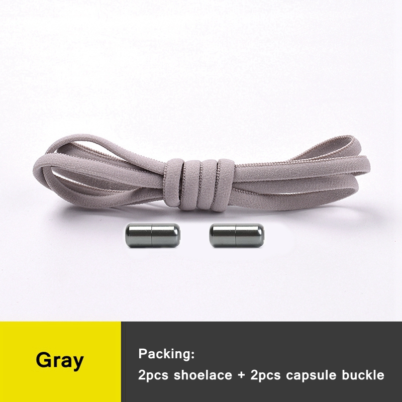 Elastic No Tie Shoelaces Semicircle Shoe Laces For Kids and Adult Metal Lock Sneakers Shoelace Boot Lazy Laces Shoe Strings
