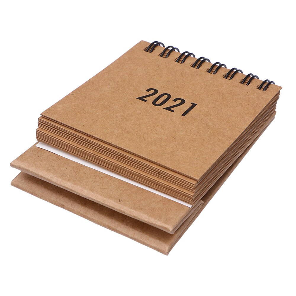 1Pc Kalender Effen Kleur Creatieve Desk Memo Schema Kalender Tafel Kalenders Voor Kantoor: Kraft paper color