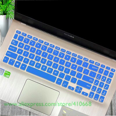 Til asus vivobook 15 asus  x509 x509fj x509fb x509fl x509fa x509 fa fb fj fl  fl8700f y5100 y5200f 15.6 tommer cover til tastaturet: Mørkeblå