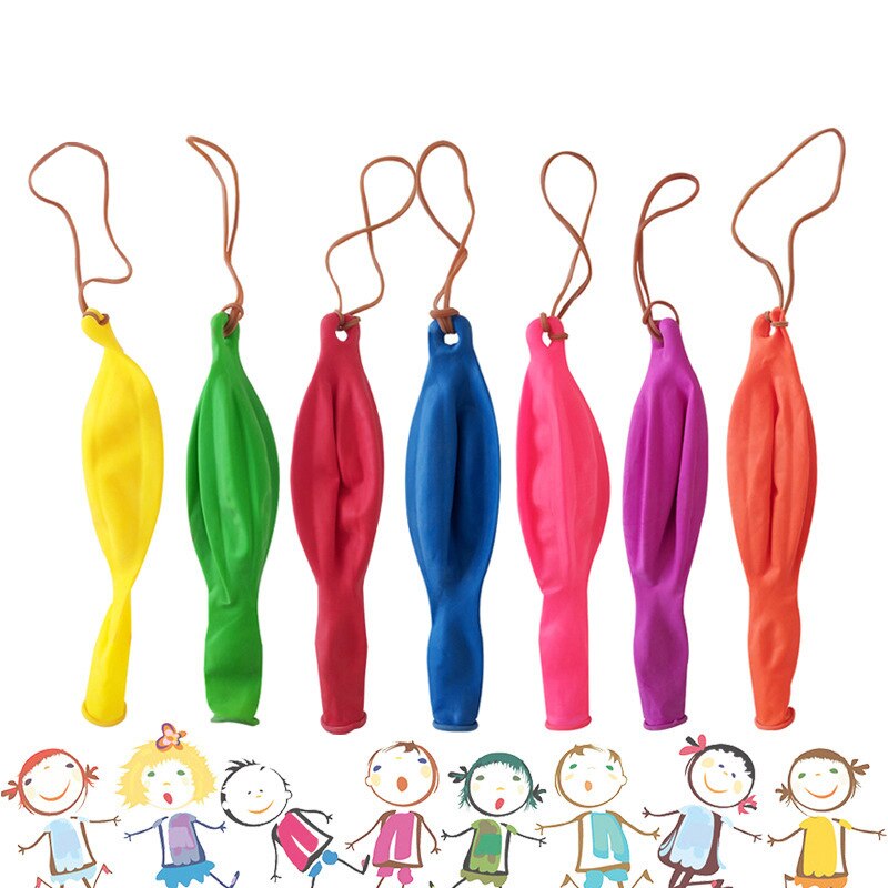 Børne legetøj latex ballon fortykket 8g fitness bold farverige runde stretch ballon innovative 50 stk / pakke