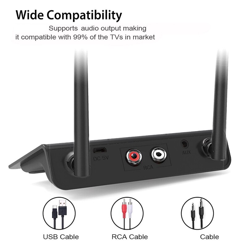 CSR Bluetooth 5.0 Adapter Bluetooth Receiver Transmitter Two in One CSR Chip Aptx LL AAC Wireless o Adapter Dongle