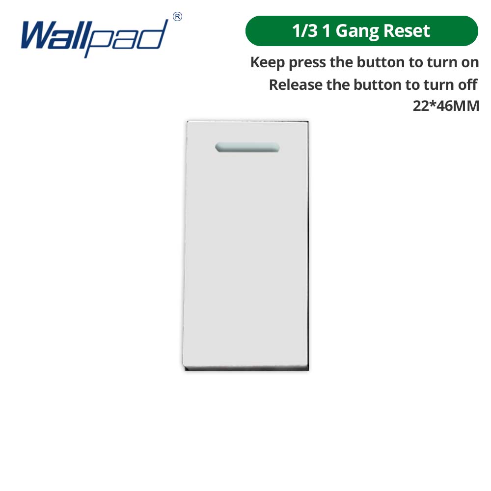 Wallpad DIY White Tempered Glass Panel Wall Light Switch EU UK Italian Brazil Socket Free Combination 118*75mm Module Frame Only: Blue