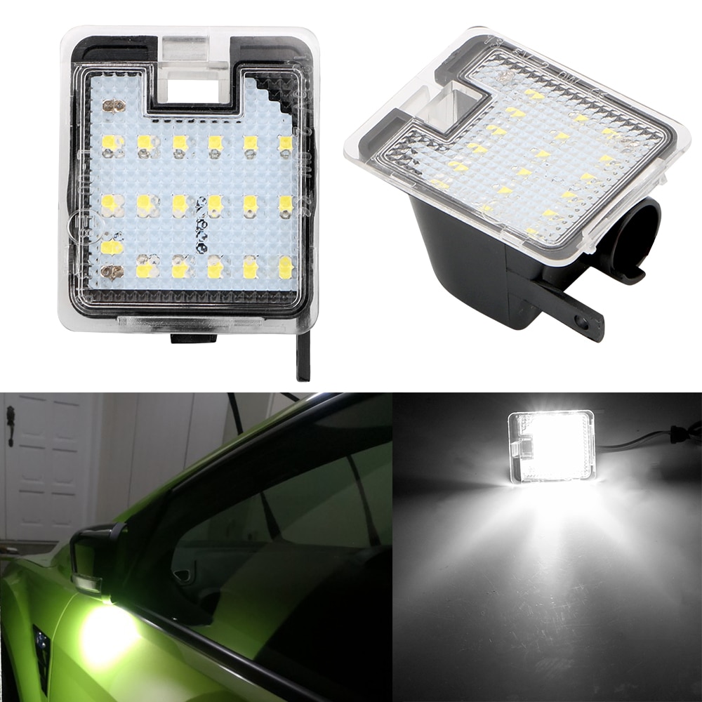1 par bildør velkomstlys led under sidespejl pyt lys til ford focus 3 kuga 2 s- max  wa6 2 mondeo 4 5 grand c-max 2